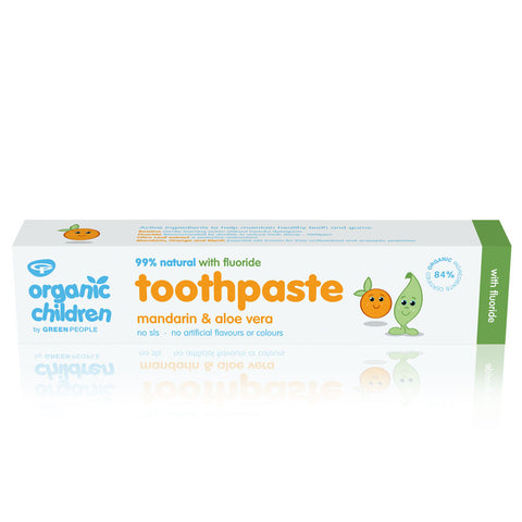 Organic Children Mandarin & Aloe Vera Toothpaste 50ml – With Fluoride