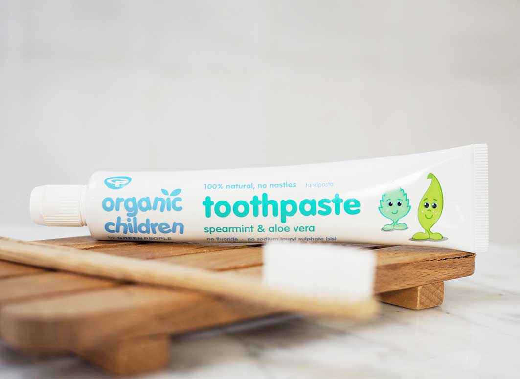 Fluoride-free toothpastes for babies and children